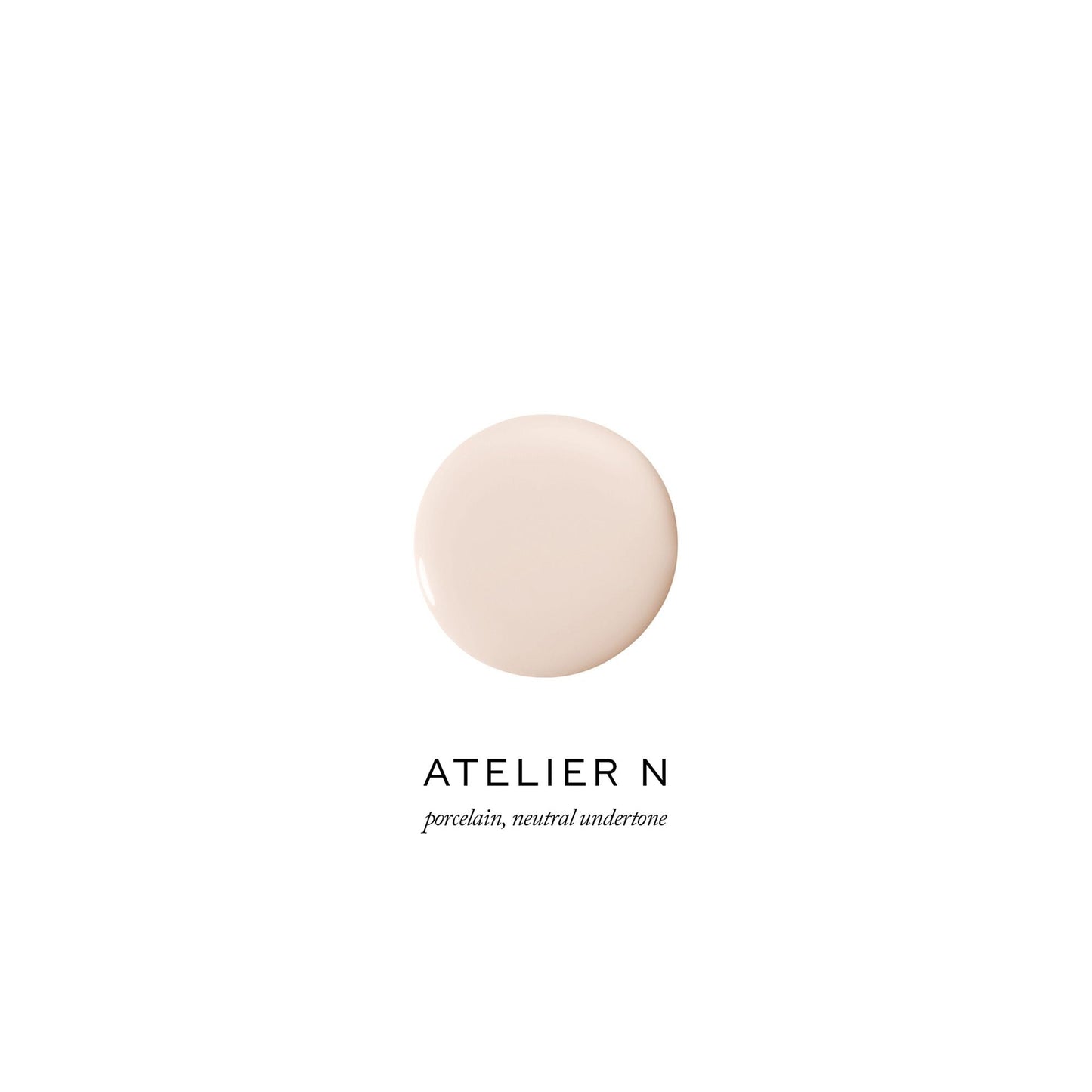 Swatch of light porcelain foundation with a neutral undertone.