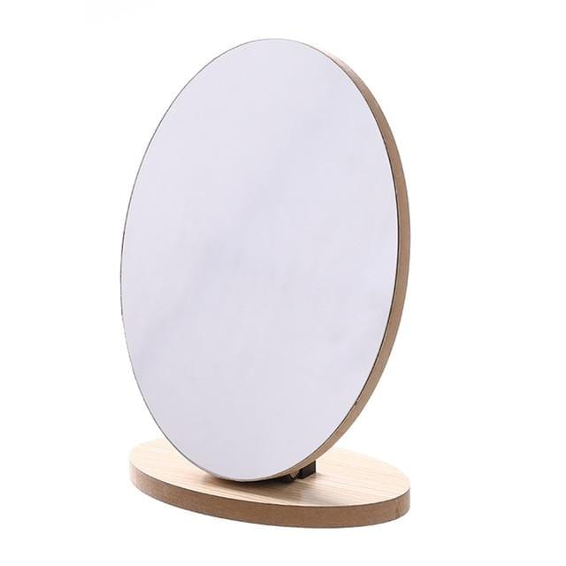 Wood Table Mirror