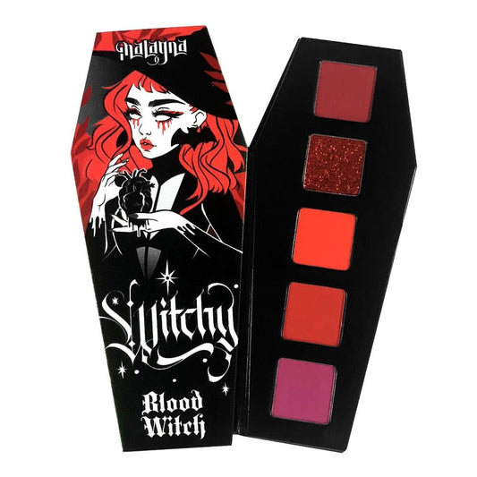 Wichy Eyeshadow Palette 5 ultra pigmented shades (Blood Witch)