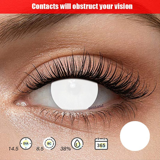 All Black / All White / Night Purple Cosplay Contacts (0.00 only)